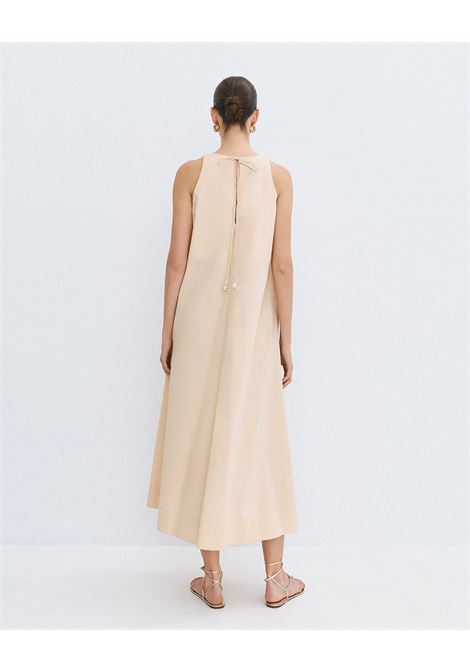 Vestito con scollo a V e coulisse ACCESS fashion | 63-3443-187BEIGE
